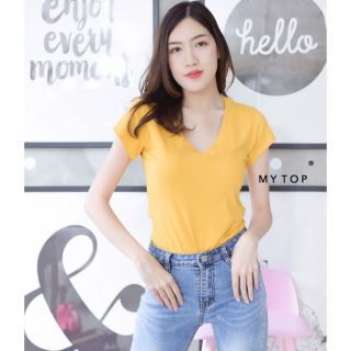 MY​TOP​❤️Code: G180
Basic tee v neck เสื้อยืดคอวี ทรงพอดีตัว แขนเต่อ นิดๆ งานดีแพทเทิร์นสวยมาก สาวๆควรมีติดตู้ไว้เรยค่า