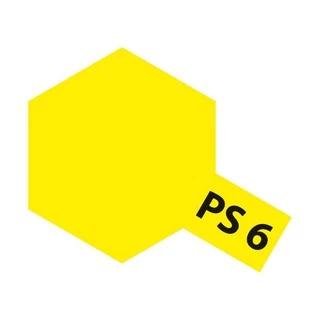 🎨TAMIYA 86006 PS-6 YELLOW สีสเปรย์ สีเหลือง ใช้พ่นบอดี้ใส รถบังคับวิทยุ