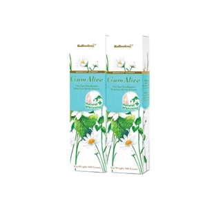 (แพคคู่) GumAlive ยาสีฟันสมุนไพร กัมอะไลฟ์ Natural Whitening 100g ช่วยดูดซับสิ่งสกปรก ลดคราบ ฟันขาวขึ้น ลมหายใจหอมสดชื่น