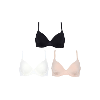 Wacoal Surprise Support Bra set 3 ชิ้น รุ่น WB9V01 คละสี บรามีโครง ฟองน้ำบาง 5 mm.