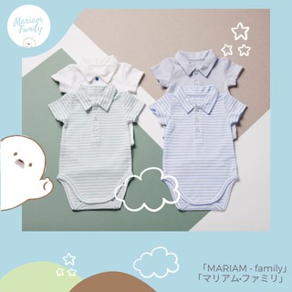 ชุดหมีแขนสั้น โปโล เสื้อโปโล เด็กแรกเกิด Baby Polo Bodysuit mariamfamily #1