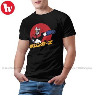 เสื้อยืด ผ้าฝ้าย พิมพ์ลายกราฟฟิค Mazinger Z 100% แฟชั่นสําหรับผู้ชายสามารถปรับแต่งได้