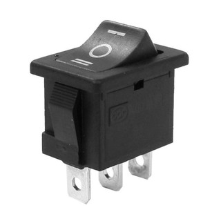 SPDT ON-OFF-ON 3 Position Snap In Boat Rocker Switch AC 250V/6A 125V/10A