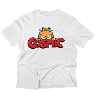 เสื้อยืดผ้าฝ้ายพิมพ์ลายแฟชั่น COSMIC BKK CAT TEE (WHITE)