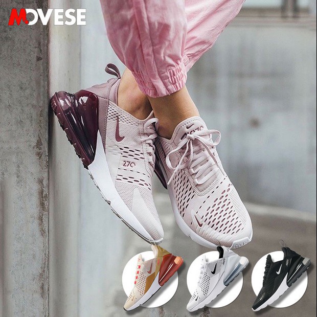 [Nelly]Ready Stock Nike Air Max 270 Flyknit Men Women Running Shoes