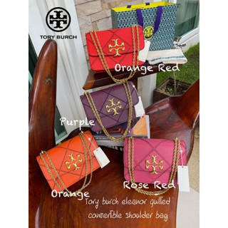 📮@1,940.-🔥🔥SUMMER SALE (ลดอีก 7 %)🔥🔥💯Tory burch eleanor quilted convertible shoulder bag