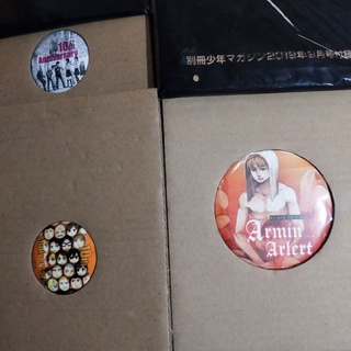 JAPAN ANIME เข็มกลัด ของแท้ อนิเมะ Attack on titan Manga pins Badge ผ่าพิภพไททัน