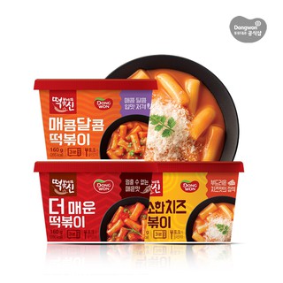 พร้อมส่ง 동원 컵 떡볶이 ต๊อกโบกีพร้อมทาน 3 รส 3 สไตล์ Dongwon Instant Cup Tteokbokki 160g