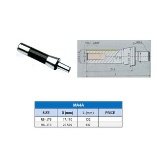 Drill Chuck Arbors  ด้ามต่อหัวจับดอกสว่าน R8