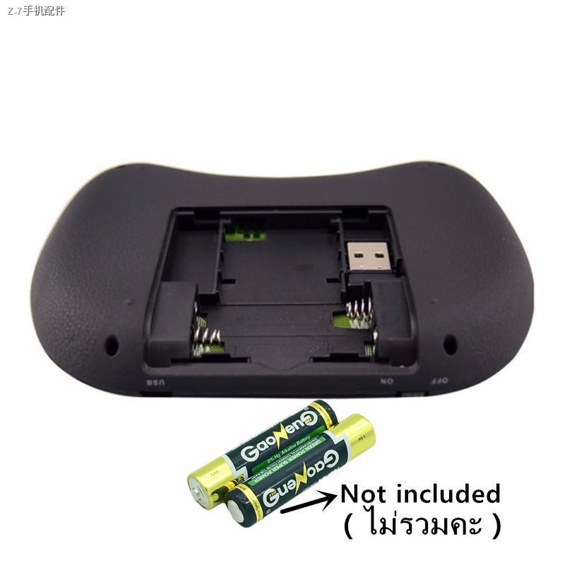 ♈Wireless keyboard แป้นพิมพ/Mini Wireless Keyboard แป้นพิมพ์ภาษาไทย 2.4 Ghz Touch pad คีย์บอร์ด ไร้สาย มินิ ขนาดเล็ก i8
