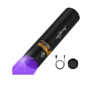 Haixnfire SV15 UV LED ไฟฉายแสงสีม่วง USB ชาร์จ Pet Cat Urine