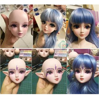 ตุ๊กตาบาโบลี่ ตุ๊กตา ของเล่น BJD Doll 1/3 Ball Jointed Girl Dolls Head Elf Ear DIY Accessory ตุ๊กตาทารก