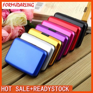 FMD❤กระเป๋าเก็บบัตร  กระเป๋าสำหรับเก็บบัตรเครดิต Aluminum หลากสี ส่วนลด100 บาท โค้ด
