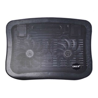 Oker HVC-651 Cooling Pad พัดลมรองโน้ตบุ๊ค (2พัดลม) (สินค้ามีพร้อมส่ง)