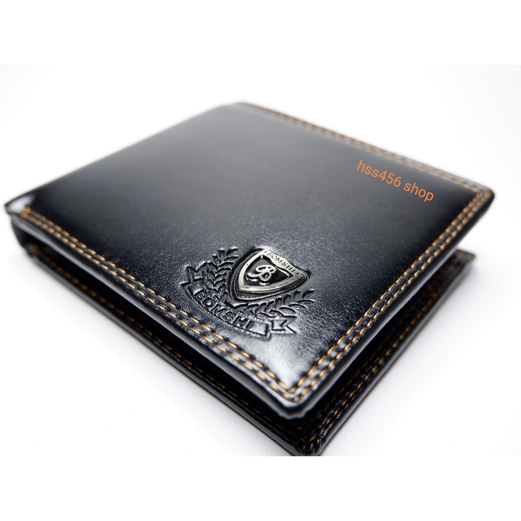 กระเป๋าสตางค์ผู้ชาย BOMSHI ใบสั้น #140 (โล่ )