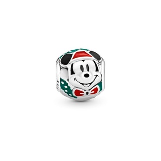 (พร้อมส่ง)*New*Pandora Mickey Mouse Santa Charm