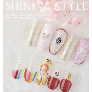 💎🦄Nail Jewelry จิวติดเล็บ อะไหล่ โลหะตกแต่งเล็บ จิวเวลรี่เล็บ ติดเล็บ ขายแยกชิ้นและเป็นชุดละ 10 ชิ้น ทอง เงิน เพชร