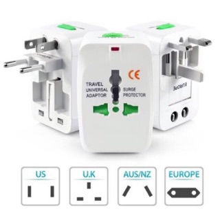 หัวปลั๊ก ปลั๊กแปลงUniversal Plug LUMIRA ALL IN ONE TRAVEL Adaptor รุ่น LP-001 ปลั๊กทั่วโลก ใช้ได้หลายแบบ