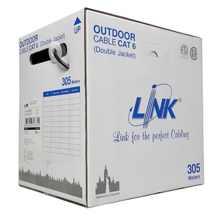 สายแลน LAN LINK US-9106OUT CAT6 Outdoor600hz