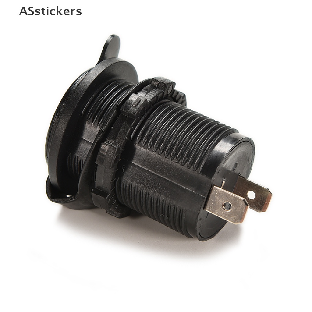 [ASsticker] ช่องเสียบบุหรี่ในรถยนต์ 12V กันน้ํา ช่องเสียบอะแดปเตอร์ไฟเครื่องชาร์จ USB 
