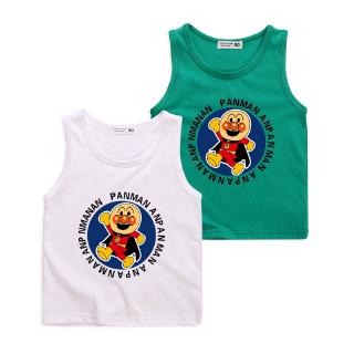 เสื้อยืดแขนกุดสำลีเด็ก 8 สีลาย Anpanman และเสื้อยืดลายการ์ตูน