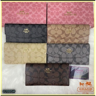 กระเป๋าสตางค์โค้ช coach ใบยาว เกรดพรีเมี่ยม กระเป๋าสตางค์แบบพับ พร้อมกล่องแบรนด์