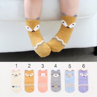 🧦 ถุงเท้าเด็ก น่ารักๆ พร้อมส่ง 6 สี