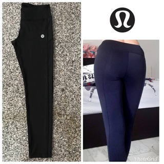 Lulu lemon ขายาวสีด🔥ยกสะโพกสวย🔥รีวิวยอดเยี่ยม🔥🔥 S. M.ซีทรูช่วงขา