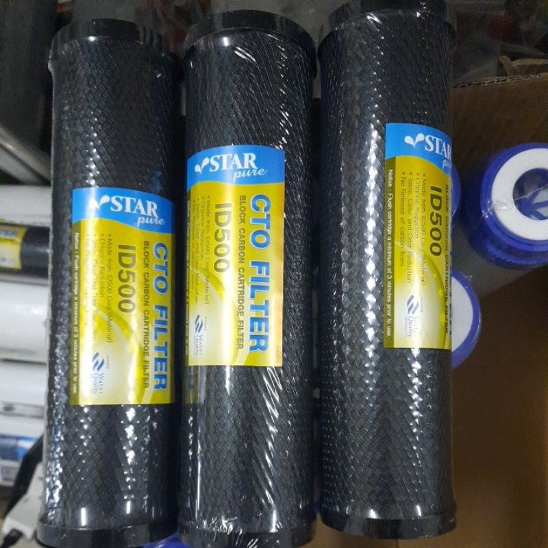 ไส้กรอง CTO คาร์บอนบล็อก ขนาด 10 นิ้ว STAR,Hydromax ,HDK,PETT,Aquatek,Soft