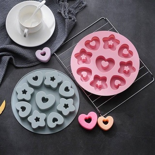 พิมพ์ซิลิโคนรูปหัวใจดอกไม้ Heart flower Silicone mold