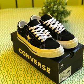 CONVERSE ONE STAR OX BLACK SUEDE COPY ORI 1:1 CASUAL SNEAKERS KASUT HIPSTER