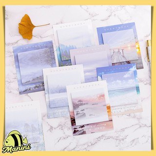 MANINI Post it - Scenery - Sticky Note โพสอิท กระดาษโน้ต ชุด ทิวทัศน์