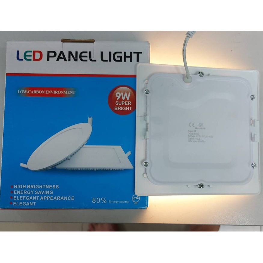 โคมไฟฝังฝ้า Panal LED 9W WARMWHITE (แบบสี่เหลี่ยม) รูปที่ 4