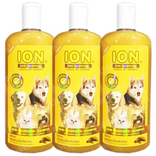 Ion Dog Herbal Shampoo Skin Nourishment Formula 500ml (3 bottles) แชมพู