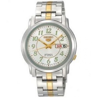 SEIKO นาฬิกา 5 Automatic Silver/Gold Stainless Strap SNKL95K1