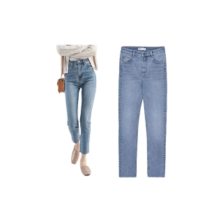 โปรโมชั่น : ผ้ายืด Girls jean กางเกงยีนส์ผู้หญิงแฟชั่น เอวสูง ทรงตรง สีฟ้า คุณภาพดีกว่าราคา