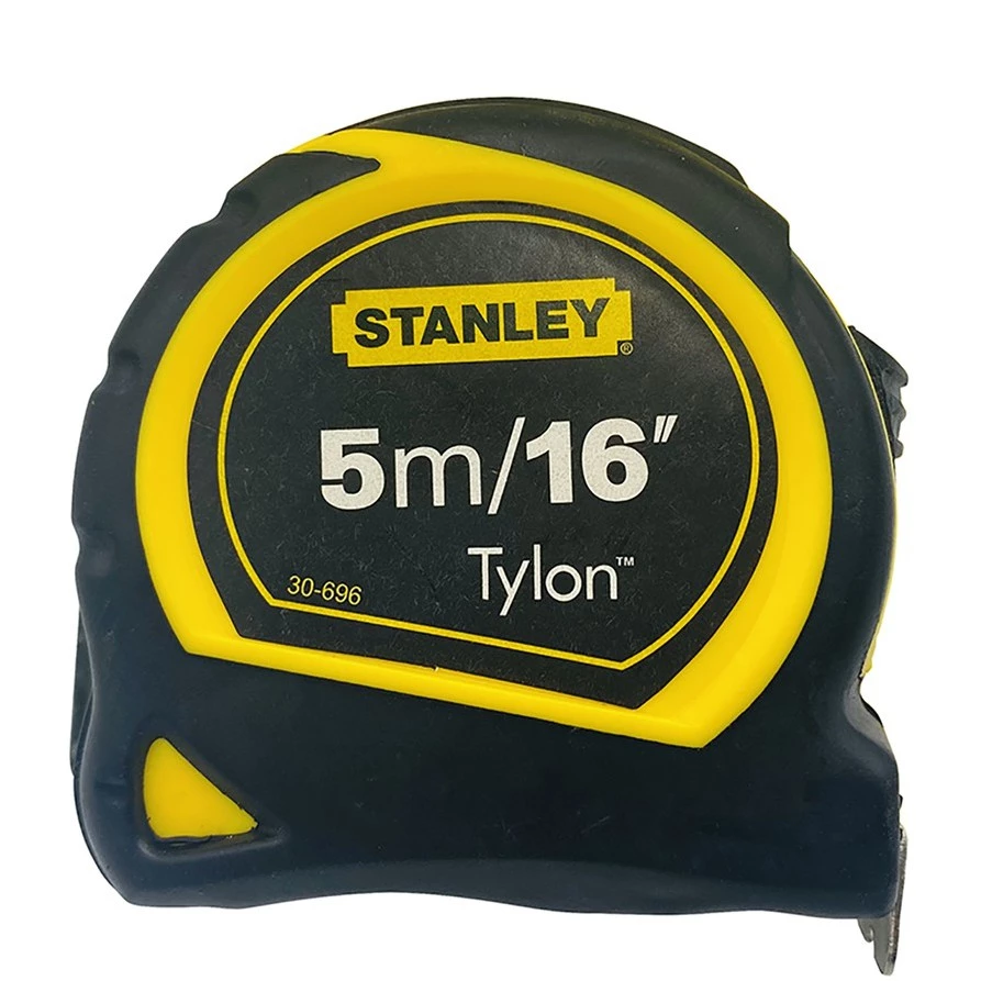 ตลับเมตร STANLEY รุ่น TYLON (5เมตร) หุ้มยางดำ