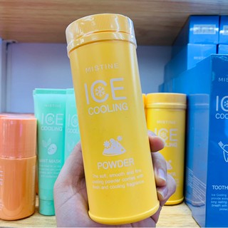 Mistine Ice Cooling Powder 100 g. มิสทิน ไอซ์ คูลลิ่ง เพาเดอร์  แป้งเย็นเนื้อเนียนละเอียด ให้สัมผัสที่เนียนนุ่ม