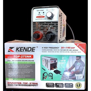 ตู้เชื่อม KENDE อินเวอร์เตอร์ IGBT 140 แอมป์ รุ่น TOP-275NK รับประกัน 1 ปี