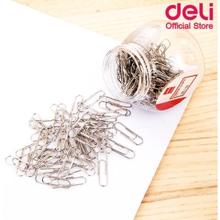 Deli Paper Clip ลวดเสียบกระดาษ กล่อง 200 ตัว 29 mm 0052