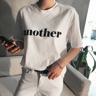 เสื้อยืดแขนสั้น สไตล์เกาหลี สกรีนลาย Another