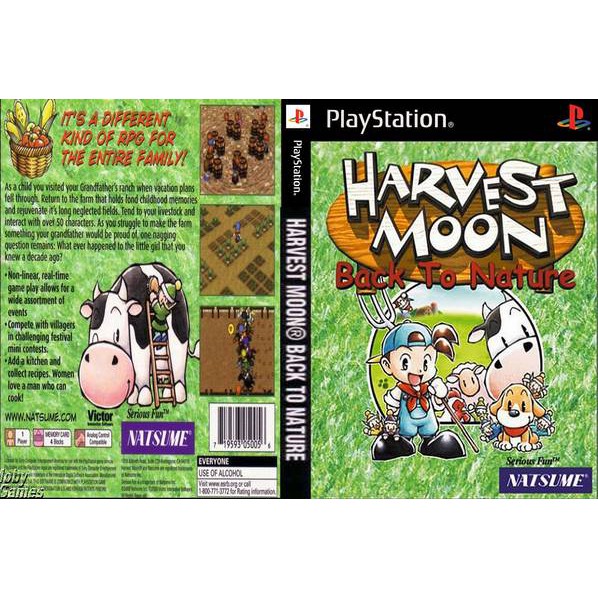 แผ่นเกม PS1 [Harvest Moon - Back to Nature]