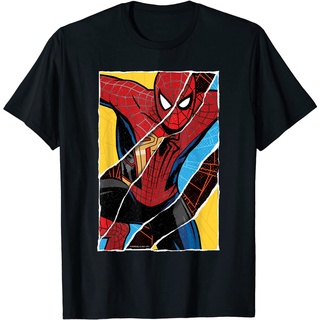 เสื้อยืดวินเทจเสื้อยืด พิมพ์ลายการ์ตูน Marvel Spider-Man No Way Home Spider สําหรับผู้ชายS-4XL