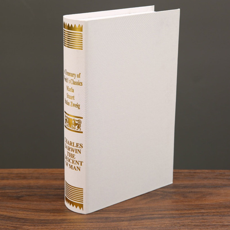 Livi กล่องหนังสือปลอม สไตล์ยุโรปย้อนยุค โบราณ สําหรับตกแต่งสมุดโน้ต - รูปที่ 4