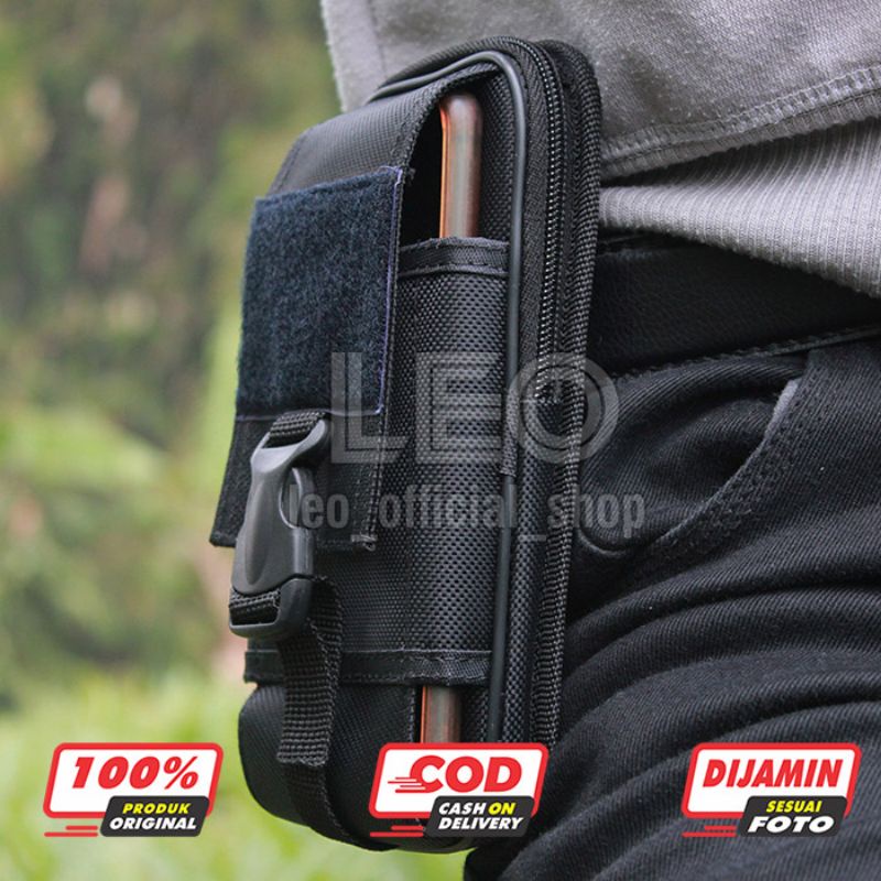 Hitam HP ผ้าใบเอวโทรศัพท์มือถือ Holster Holder Double Slot เอวโทรศัพท์มือถือกระเป๋าสตางค์กระเป๋า 6,8 นิ้วโทรศัพท์มือถือ Holster สีดําผู้ชายยุทธวิธีกระเป๋าโทรศัพท์มือถือกระเป๋าสตางค์กระเป๋า