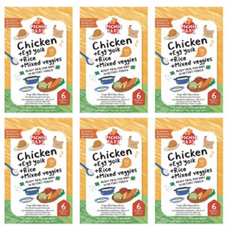 Picnic BabyFood รสเนื้อไก่ไข่แดง  x 6กล่อง