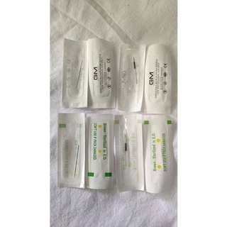 เข็มสำหรับเครื่องสัก เข็มออมเบร เข็มสั้นเบอร์1R,3R,ปลอกออมเบร ปลอกโปร (แพค12ชิ้น)
