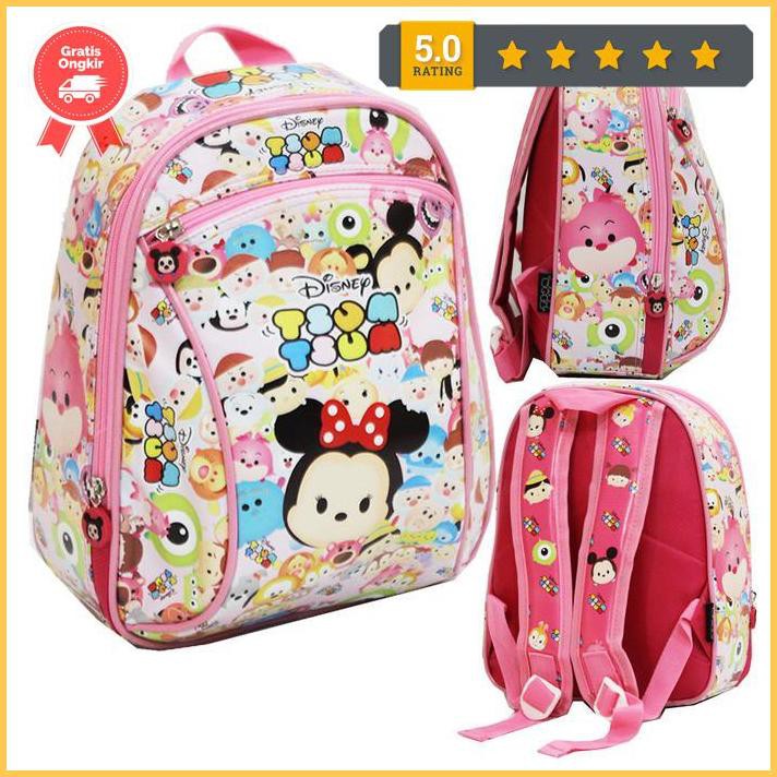 Pg Tsum Tsum กระเป๋าเป้ทําจากฟองน้ํากันน้ํา - สีชมพู Ready789