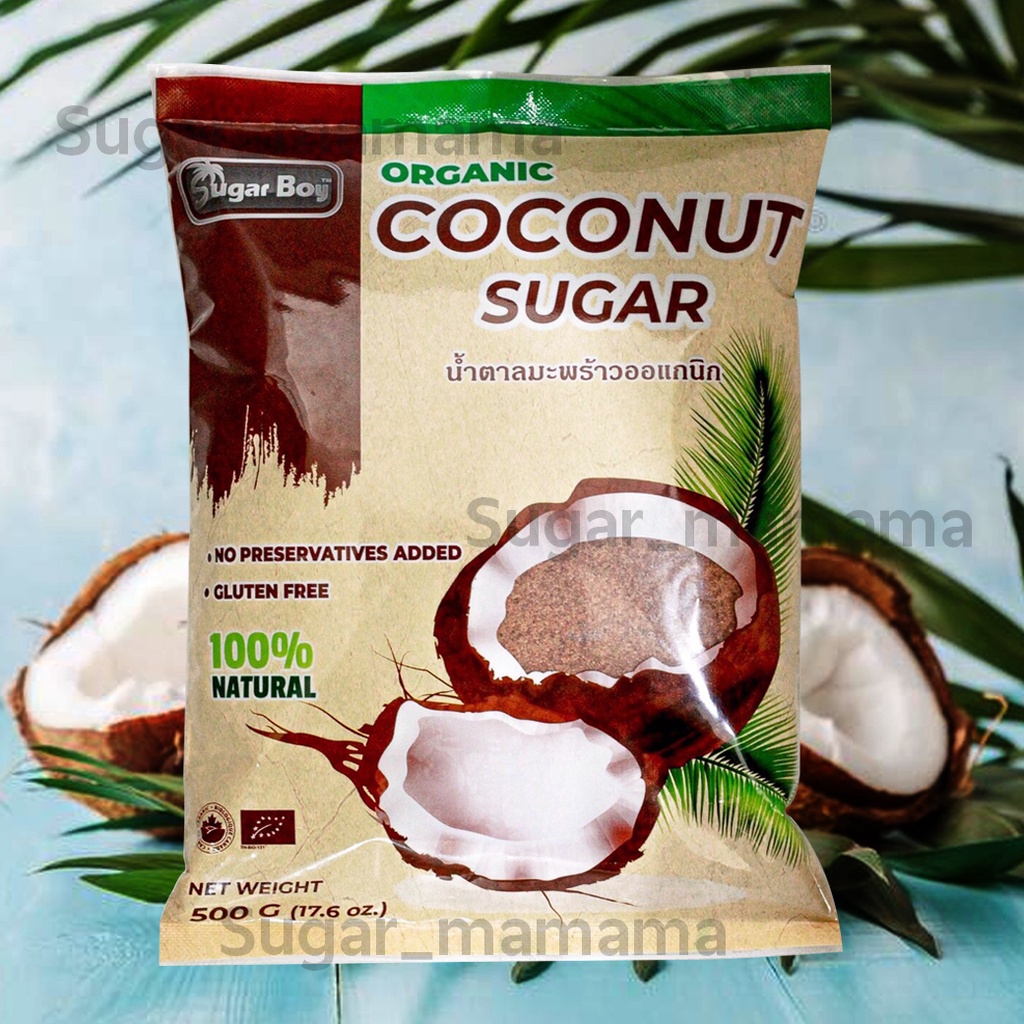 น้ำตาลจากดอกมะพร้าวน้ำหอมOrganic 100%  coconut sugarผง 500 กรัม #น้ำตาลดอกมะพร้าว #น้ำตาลช่อดอกมะพร้