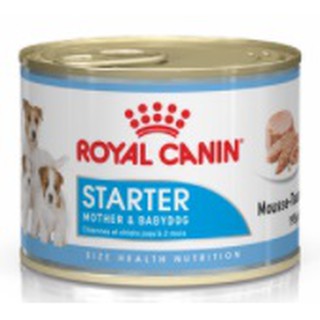 Royal Canin STARTER MOUSSE ชนิดเปียก (แบบกระป๋อง) สำหรับแม่และลูกสุนัข (195g.)